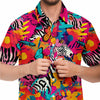 chemise casual homme tropical manches courtes