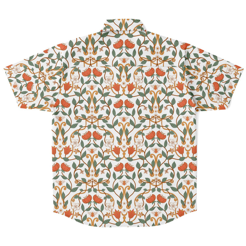 Chemise Homme Manches Courtes À Fleurs