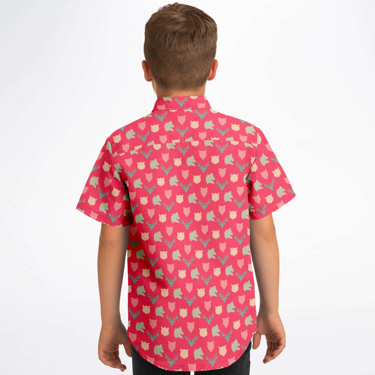 haut enfant rouge manches courtes