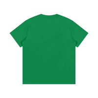 T-shirt en vert prairie vu de dos - coupe droite unisexe sans imprimé arrière