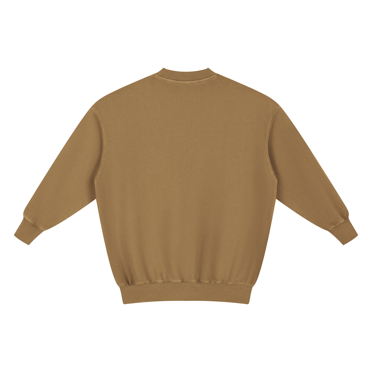 Dos de la robe sweat femme camel