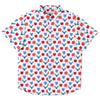 chemise estivale garçon blanche et rouge