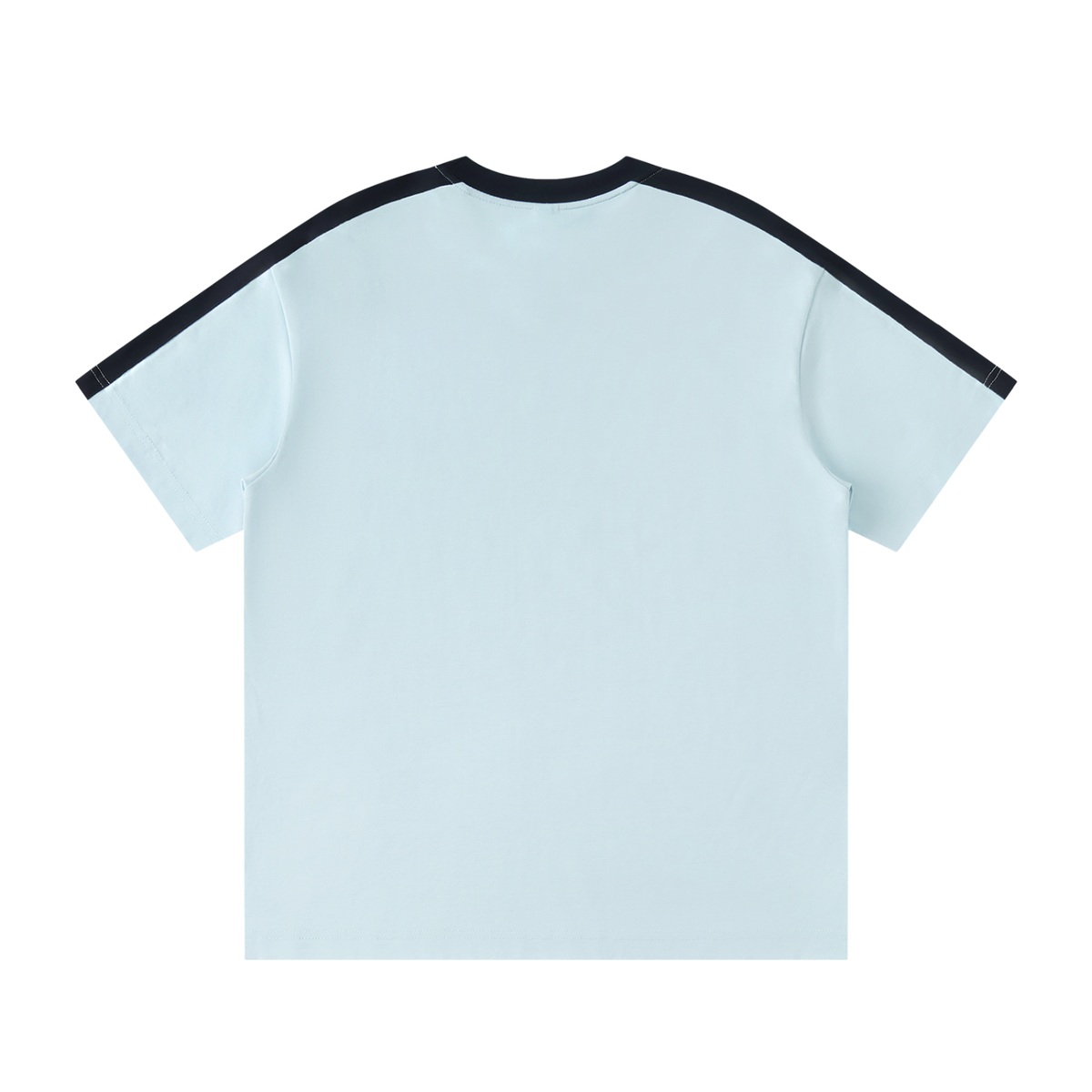 T-shirt Bandes Épaule Original Noir — Streetwear Casual Belge
