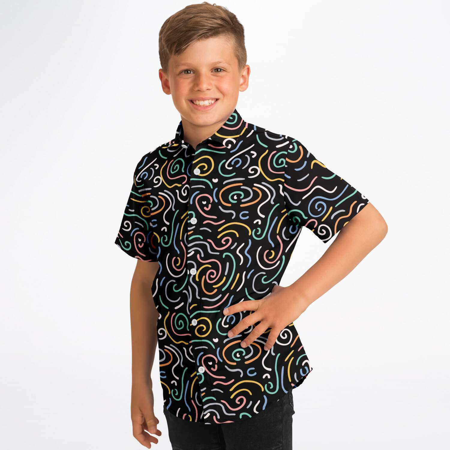 chemise à motifs pour enfants