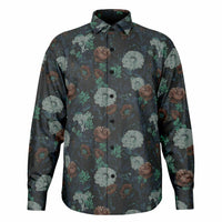 Chemise homme manches longues - Fleurs Vintage