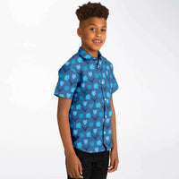 mode garçon chemise originale bleu ciel