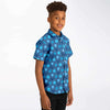 mode garçon chemise originale bleu ciel