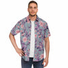chemise à manches courtes fleurs