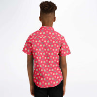 chemise garçon à manches courtes design original