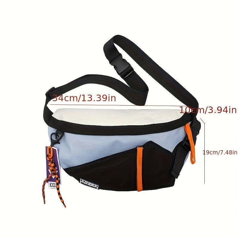 Sac banane hip-hop noir streetwear – vue 8