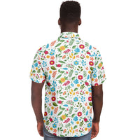 chemise homme avec motifs floraux