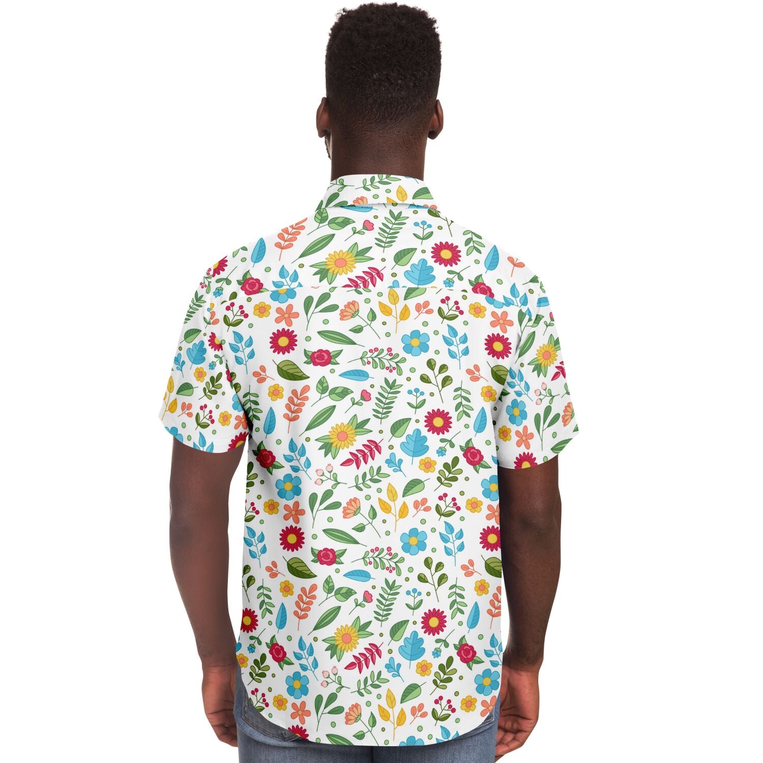 chemise homme avec motifs floraux