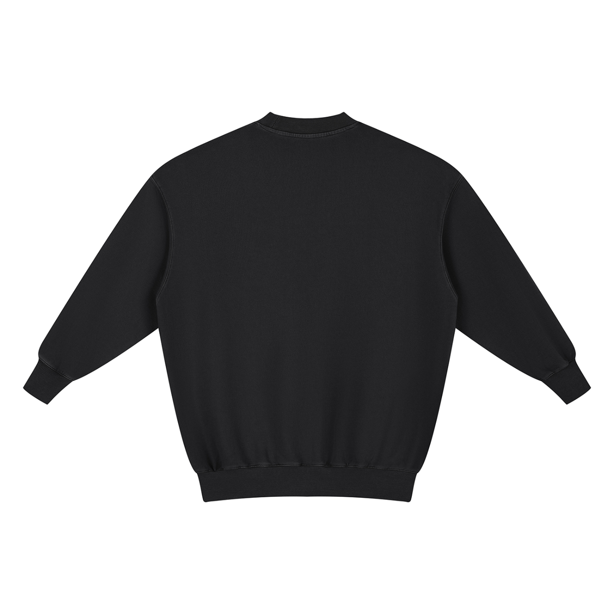 Dos de la robe sweat femme noir délavé