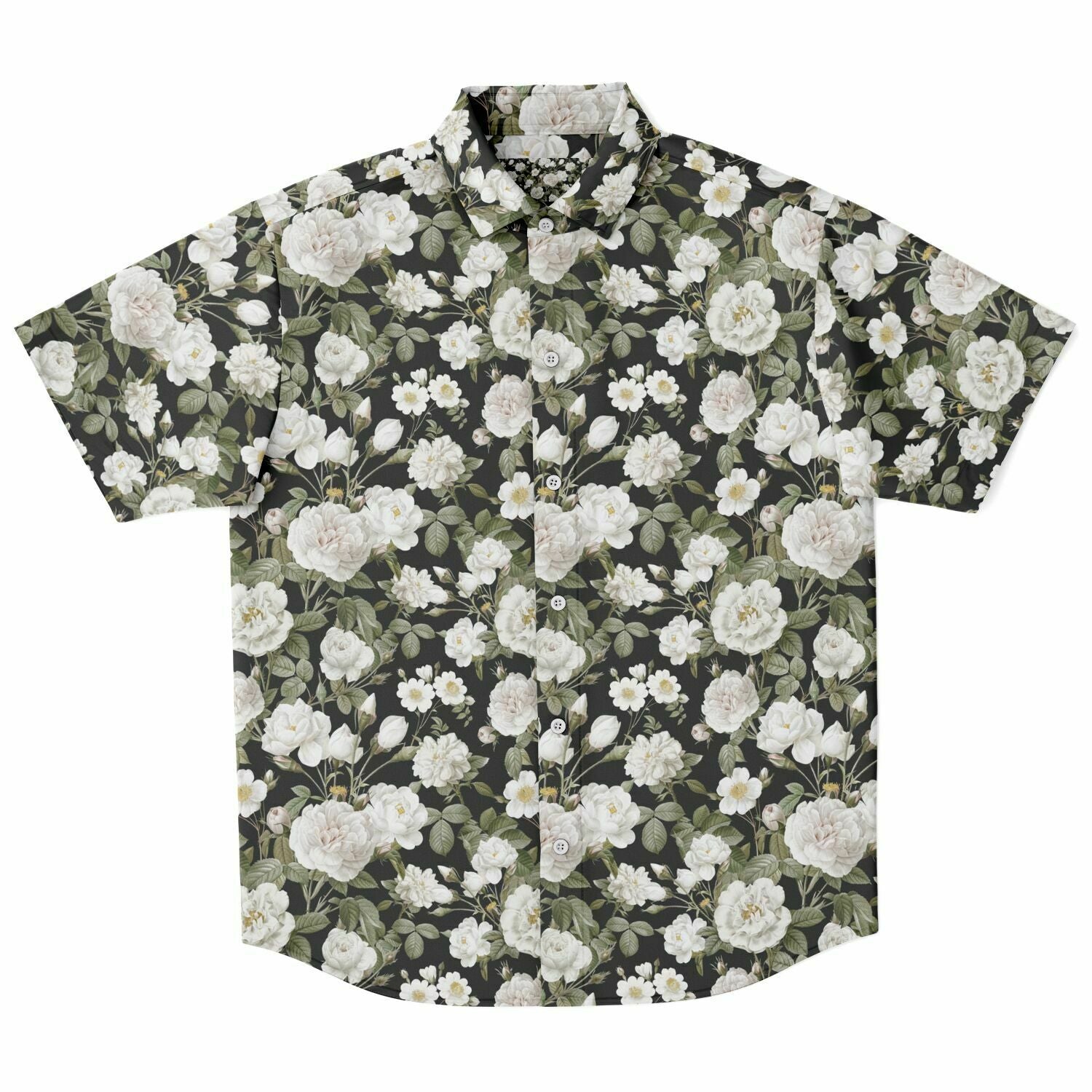 chemise homme coupe décontractée à fleurs