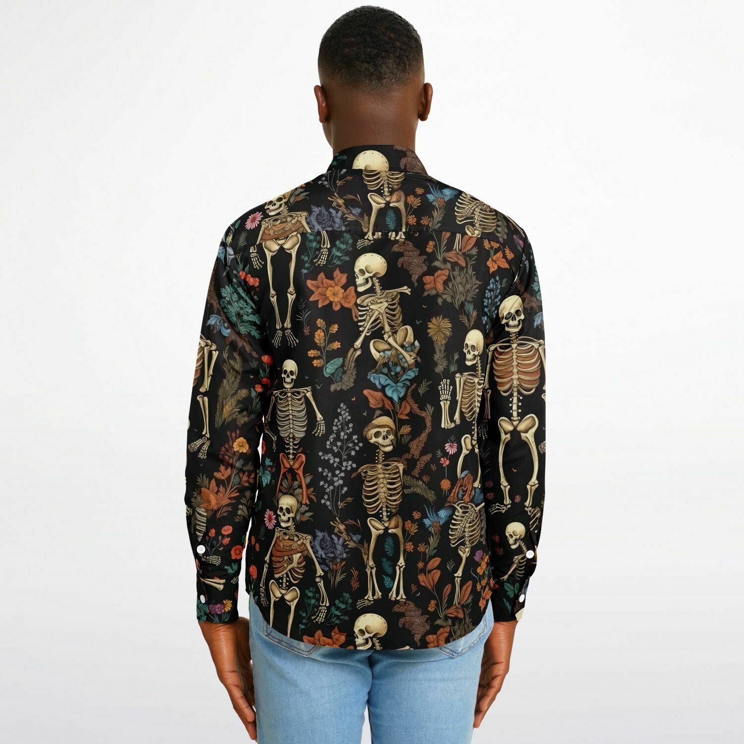 chemise casual skeleton homme