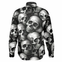 chemise homme avec motifs têtes de morts