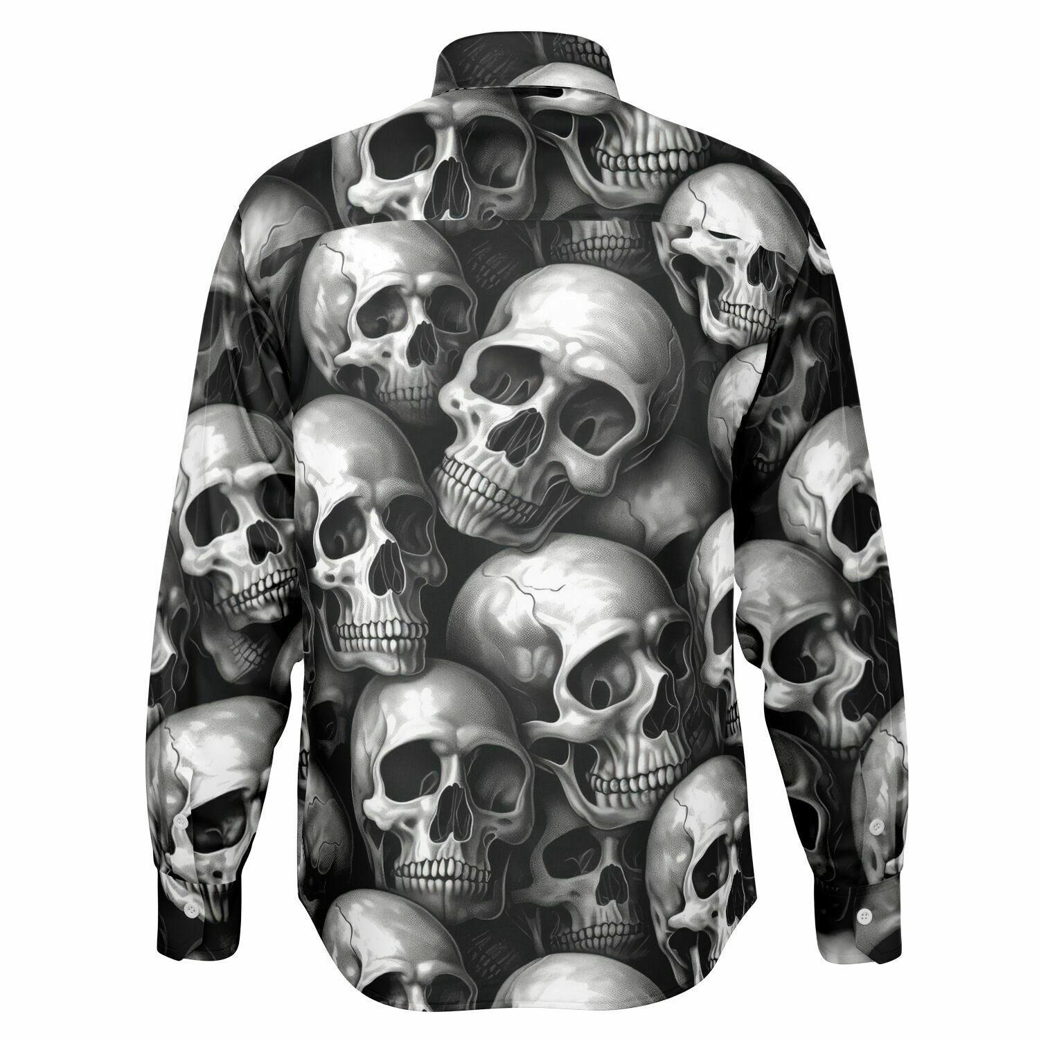 chemise homme avec motifs têtes de morts