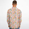 chemise à manches longues motif cactus rose pale