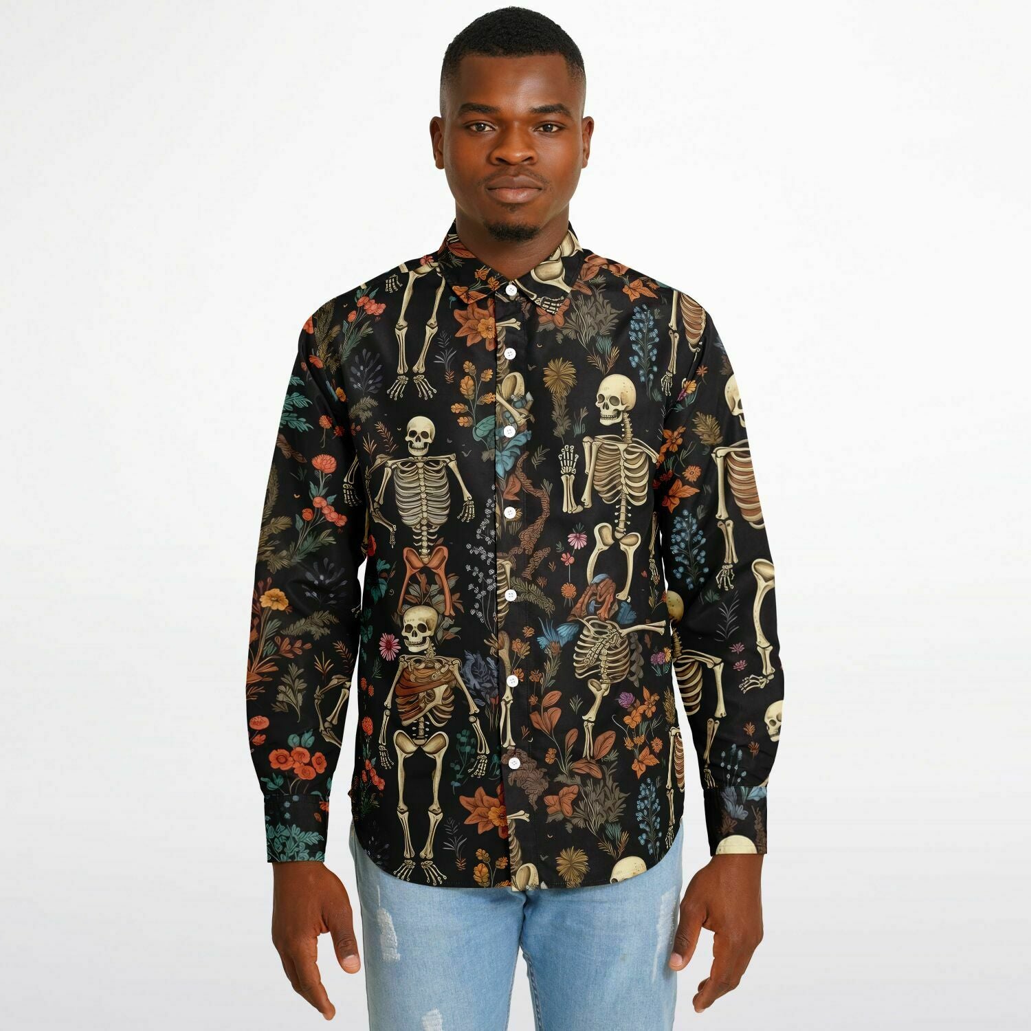 chemise originale skeleton pour hommes