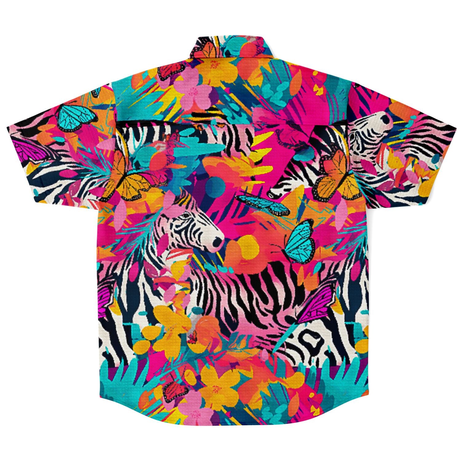 chemise d'été homme tropicale à manches courtes