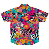 chemise d'été homme tropicale à manches courtes