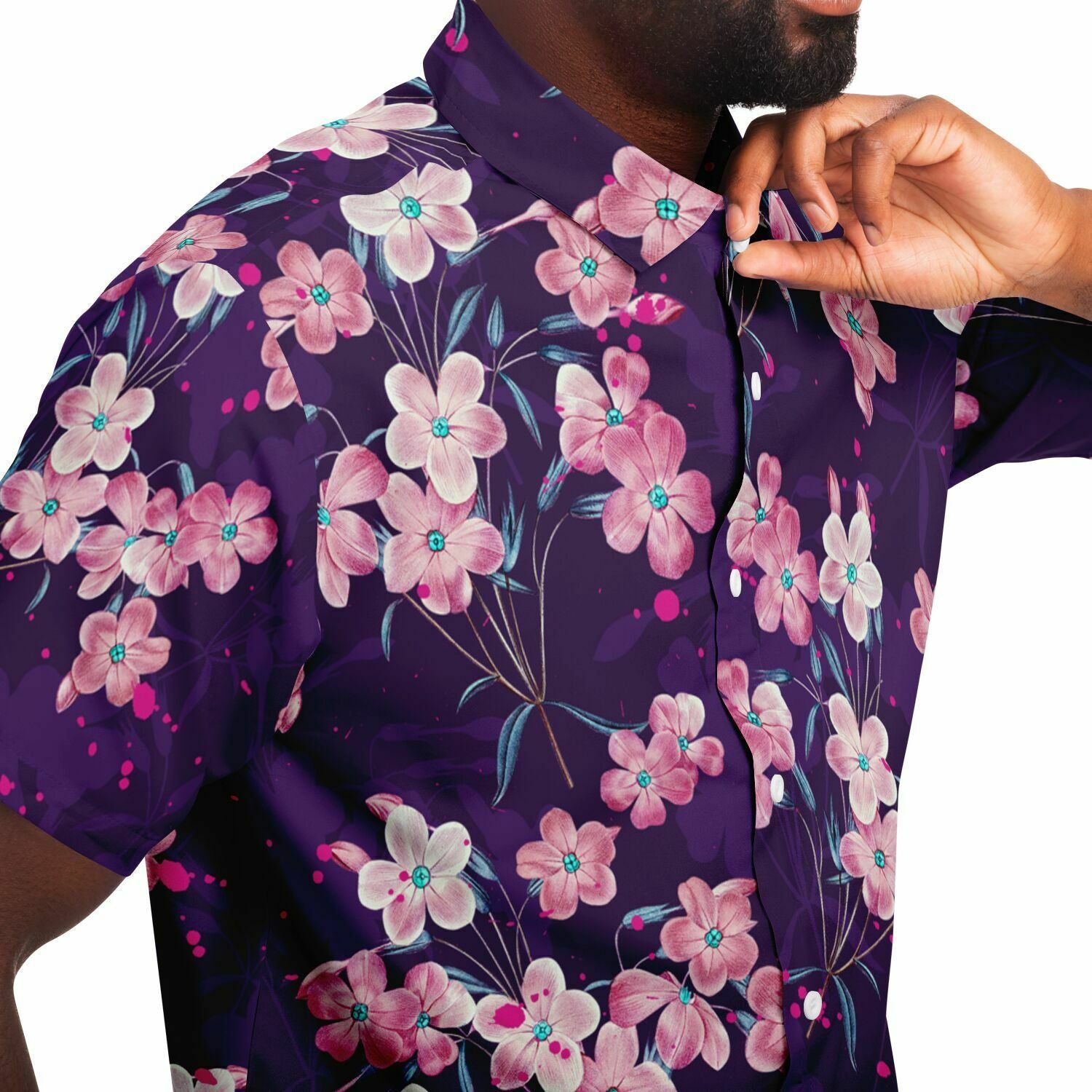 chemise homme élégante à fleurs