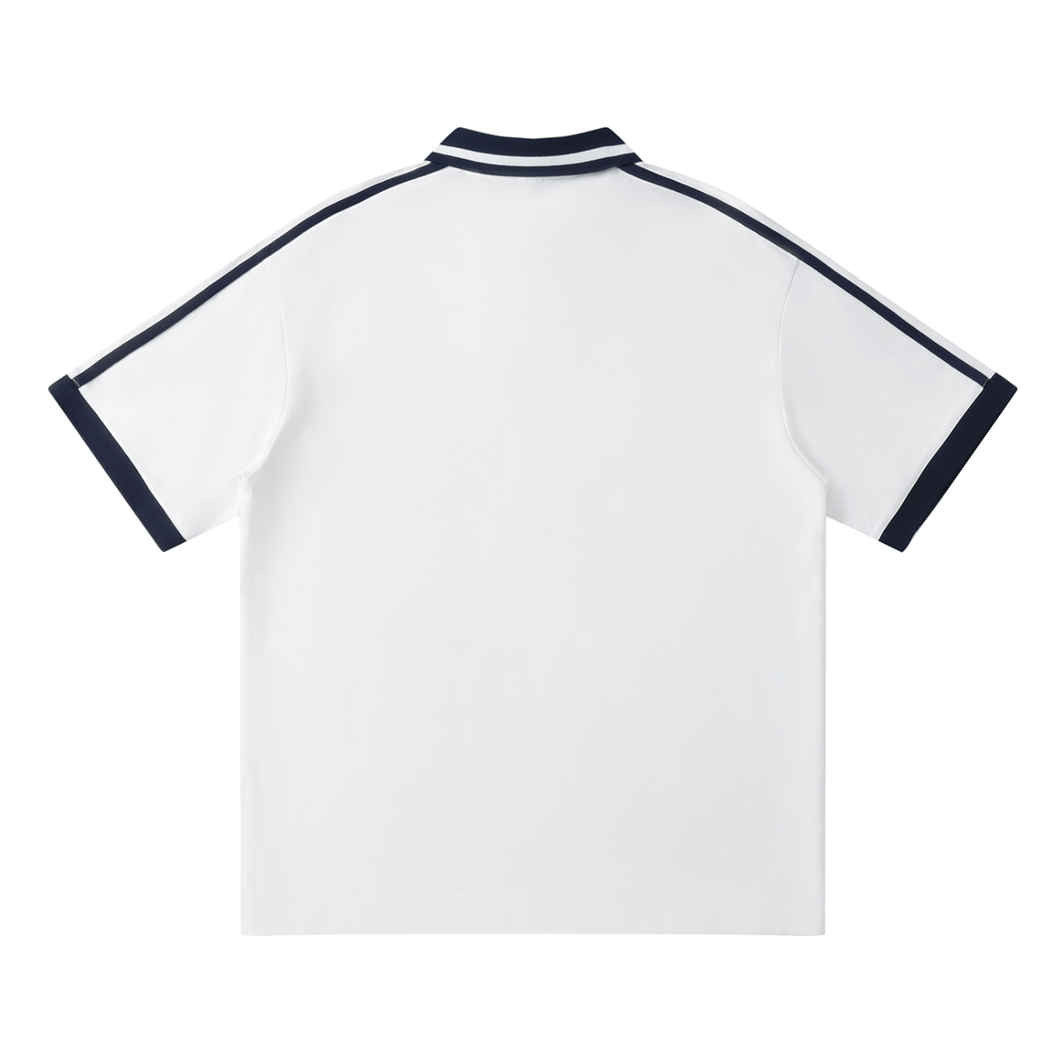 Polo Contrast Piping Noir Original — Streetwear Belge