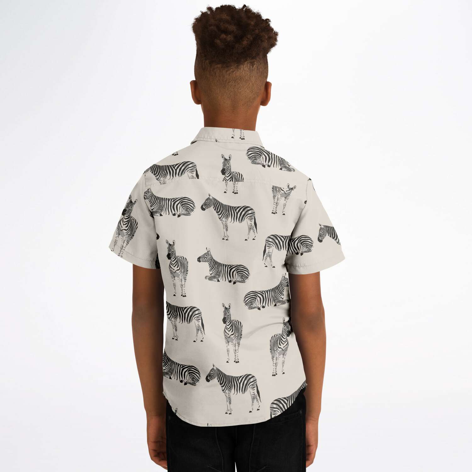 chemise à motifs zèbre pour garçon