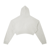 Dos du hoodie crop top femme essentiel avoine