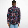 chemise homme style floral noir et bleu