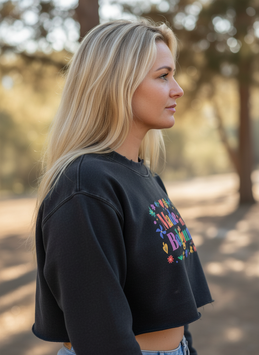 Pull Court femme - "MADE IN BELGIUM WITH LOVE"