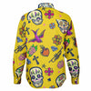 chemise homme styles uniques têtes de morts et fleurs