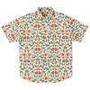 Chemise homme manches courtes à fleurs
