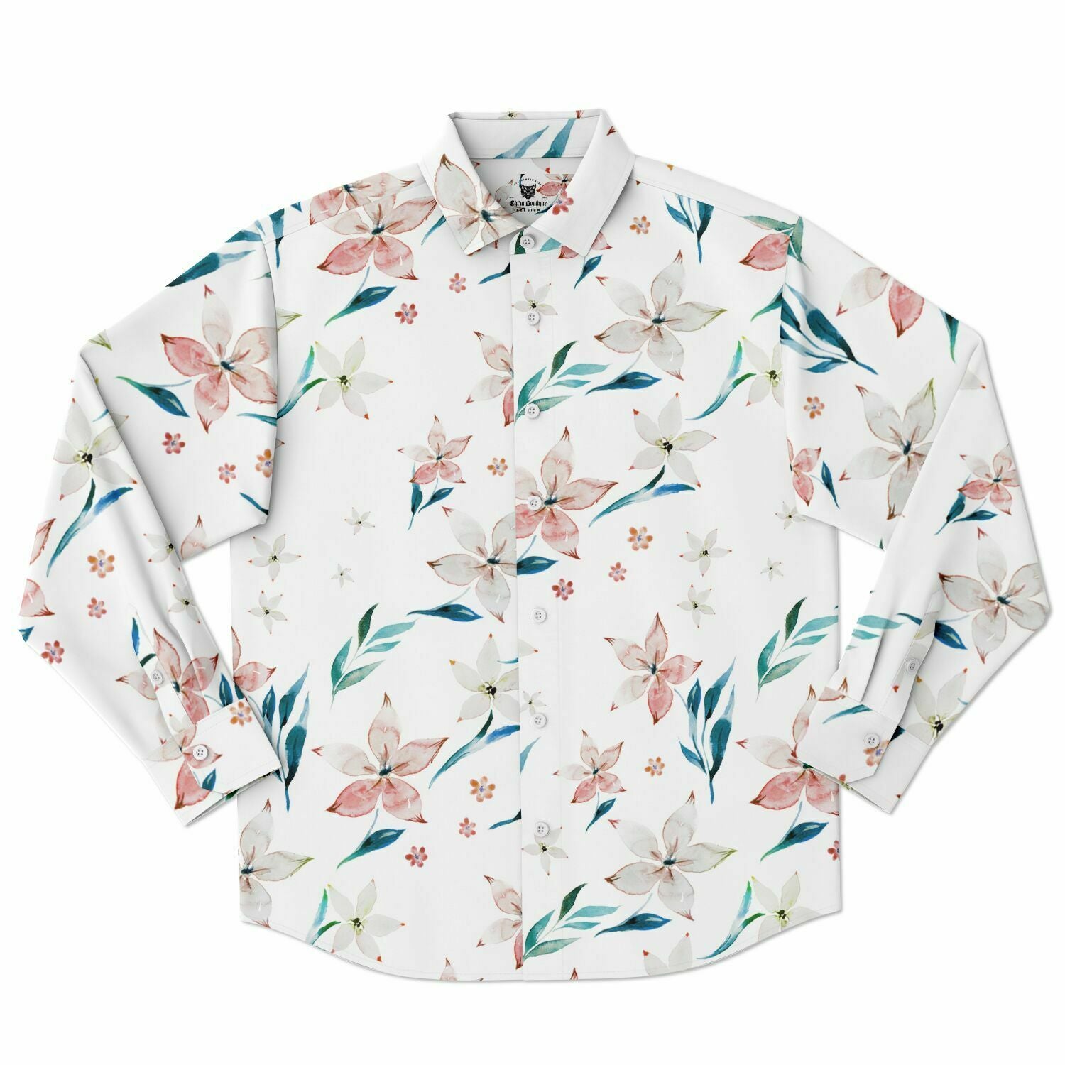 CHEMISE HOMME originale stye floral MANCHES LONGUES