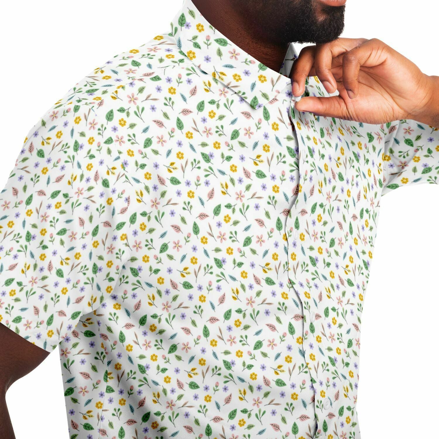 chemise homme style tropical à fleurs
