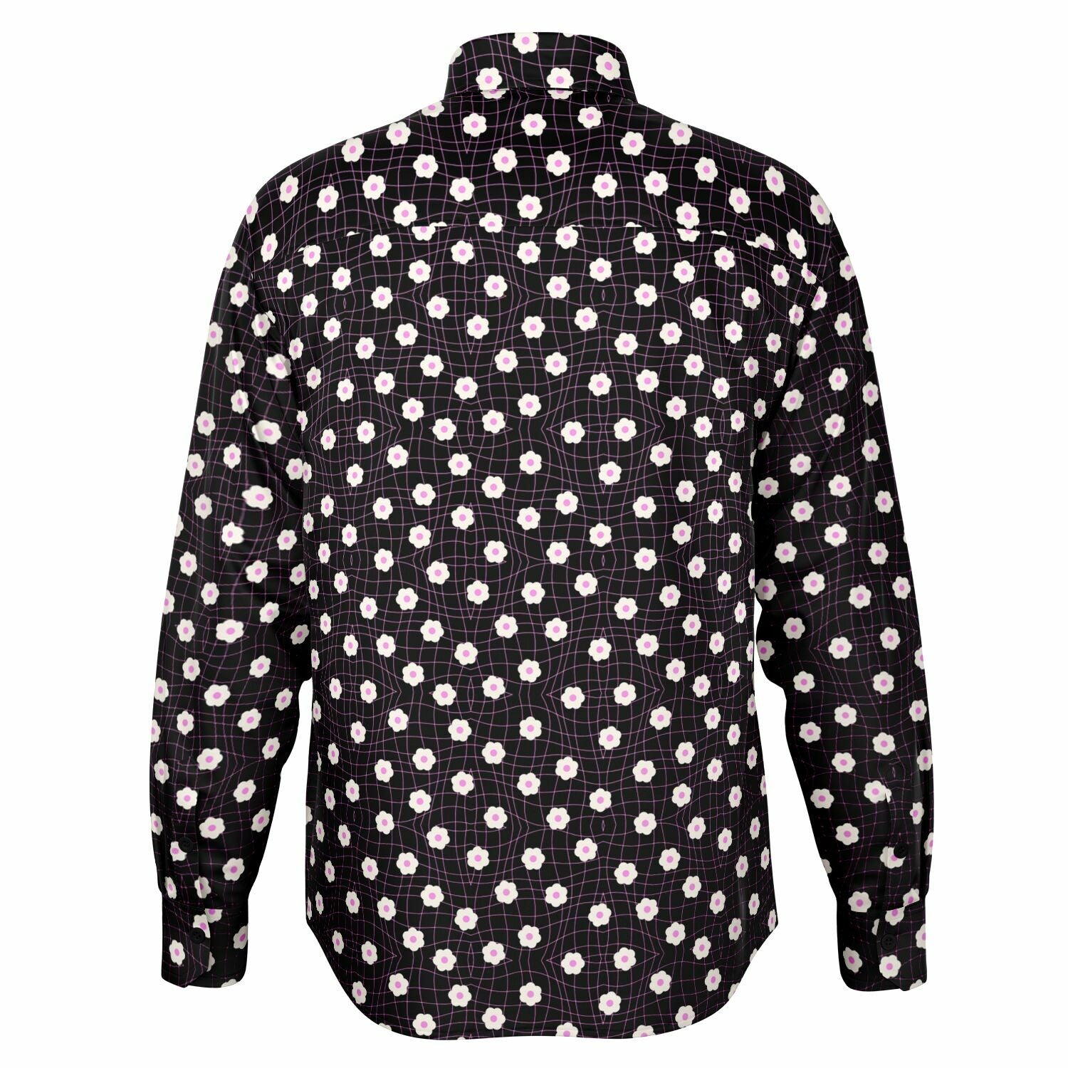 vêtements homme chemise noire à fleurs