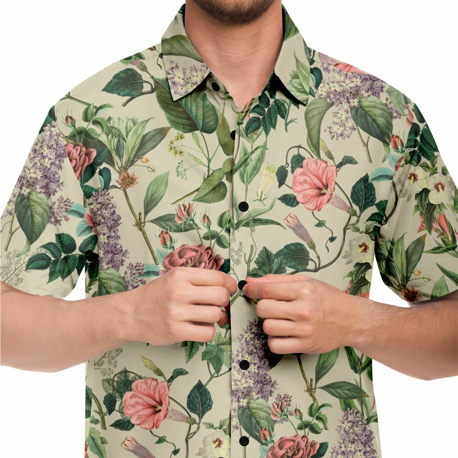 mode homme chemise à fleurs