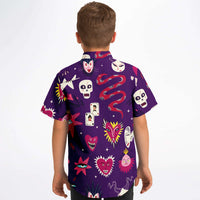 chemise estivale garçon originale avec motifs voyance