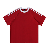 T-shirt Bandes Contrastantes Original Noir — Coton Streetwear Belge