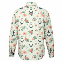 vêtements masculins chemise à fleurs encre marine
