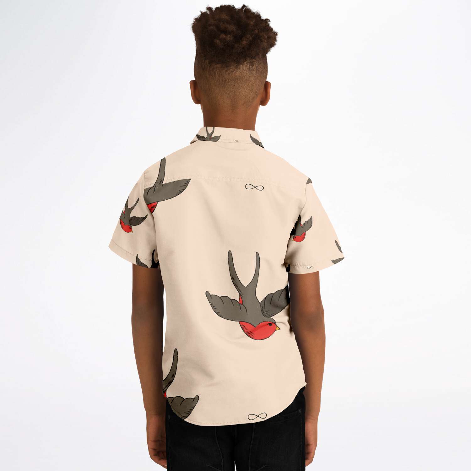 chemise garçon estivale avec hirondelle