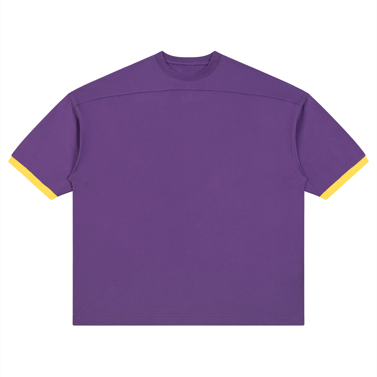 T-shirt Colorblock Épaule Tombante Original Noir — Streetwear Belge