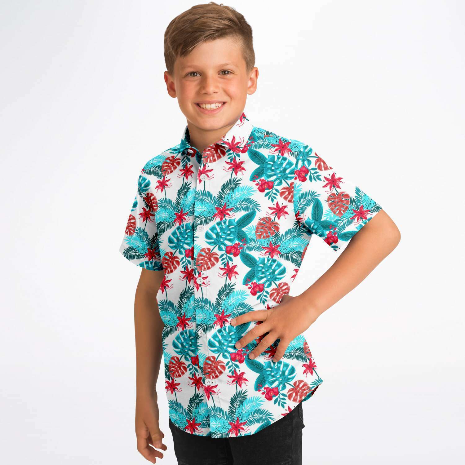 vêtement garçon chemise hawaïenne