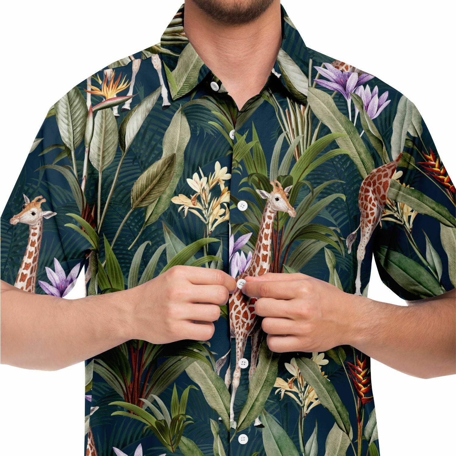 chemise à motifs floraux pour homme