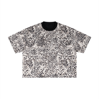 T-shirt Boxy Motif Léopard Noir — Streetwear Belge