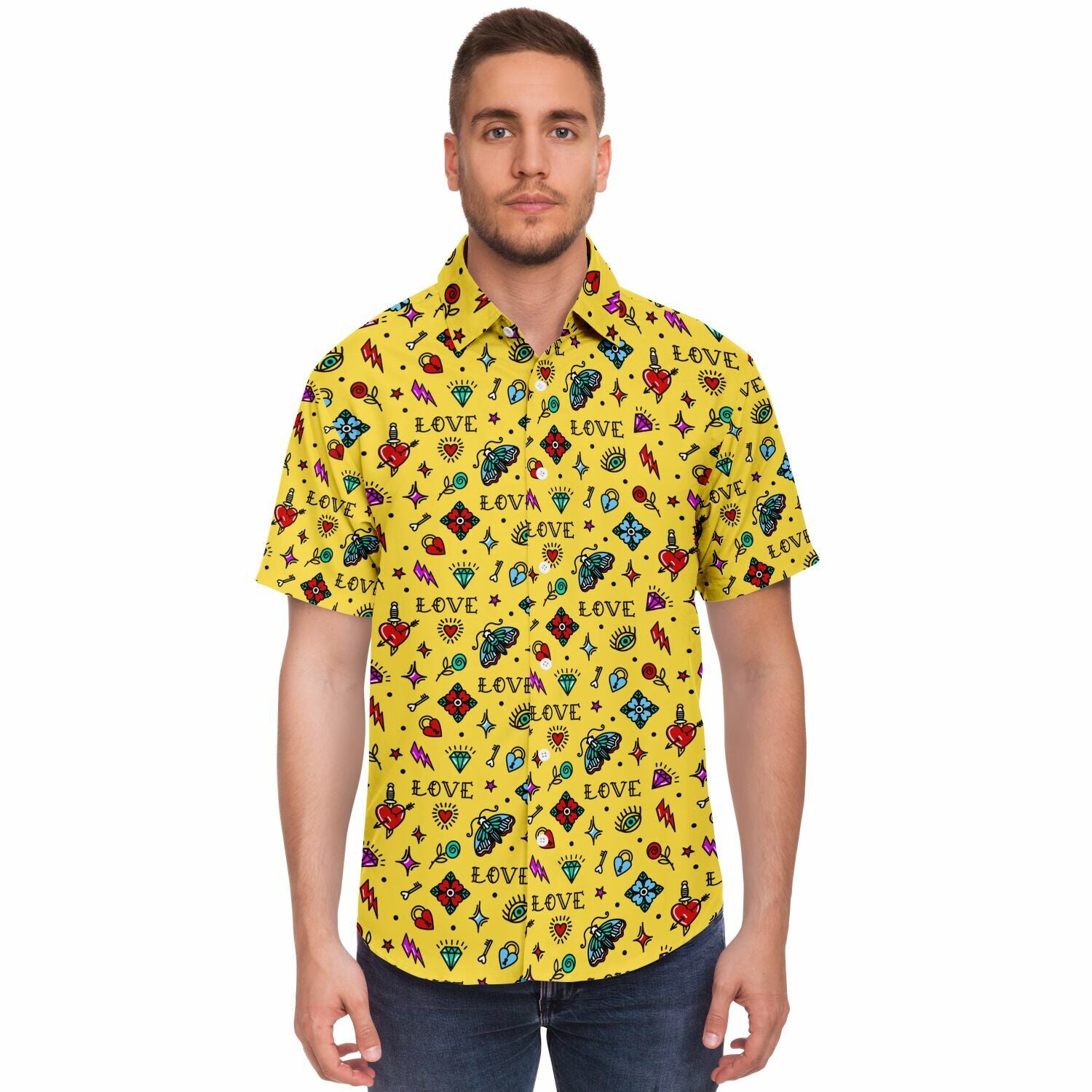chemise à col homme manches courtes Esprit Taouages