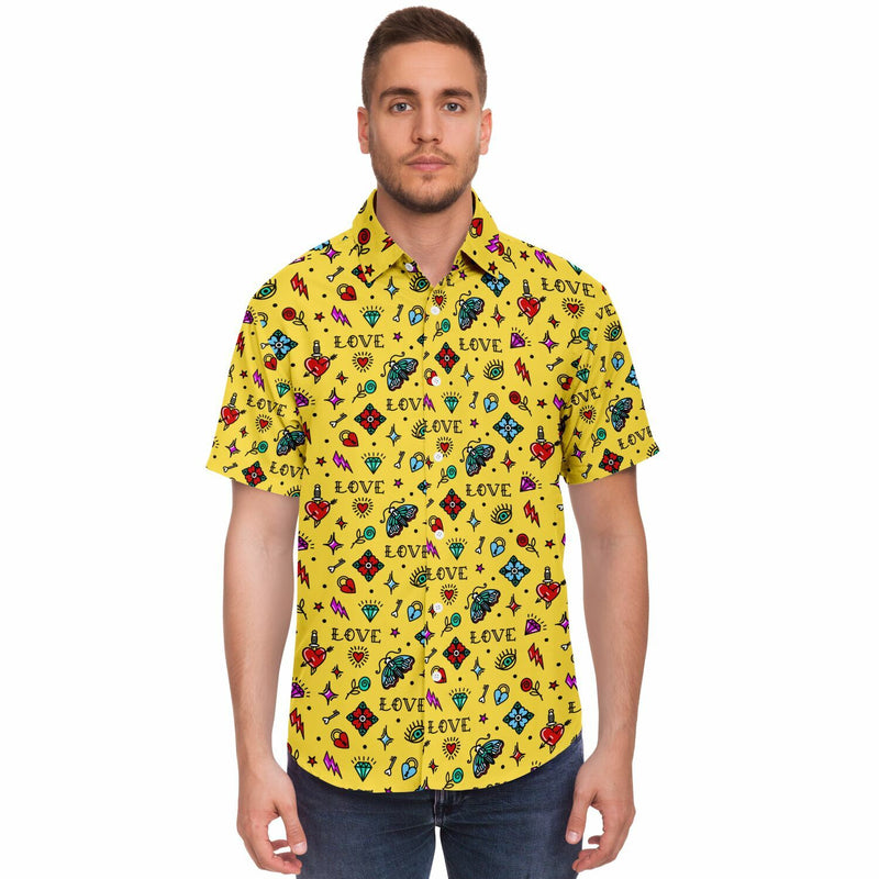 chemise à col homme manches courtes Esprit Taouages