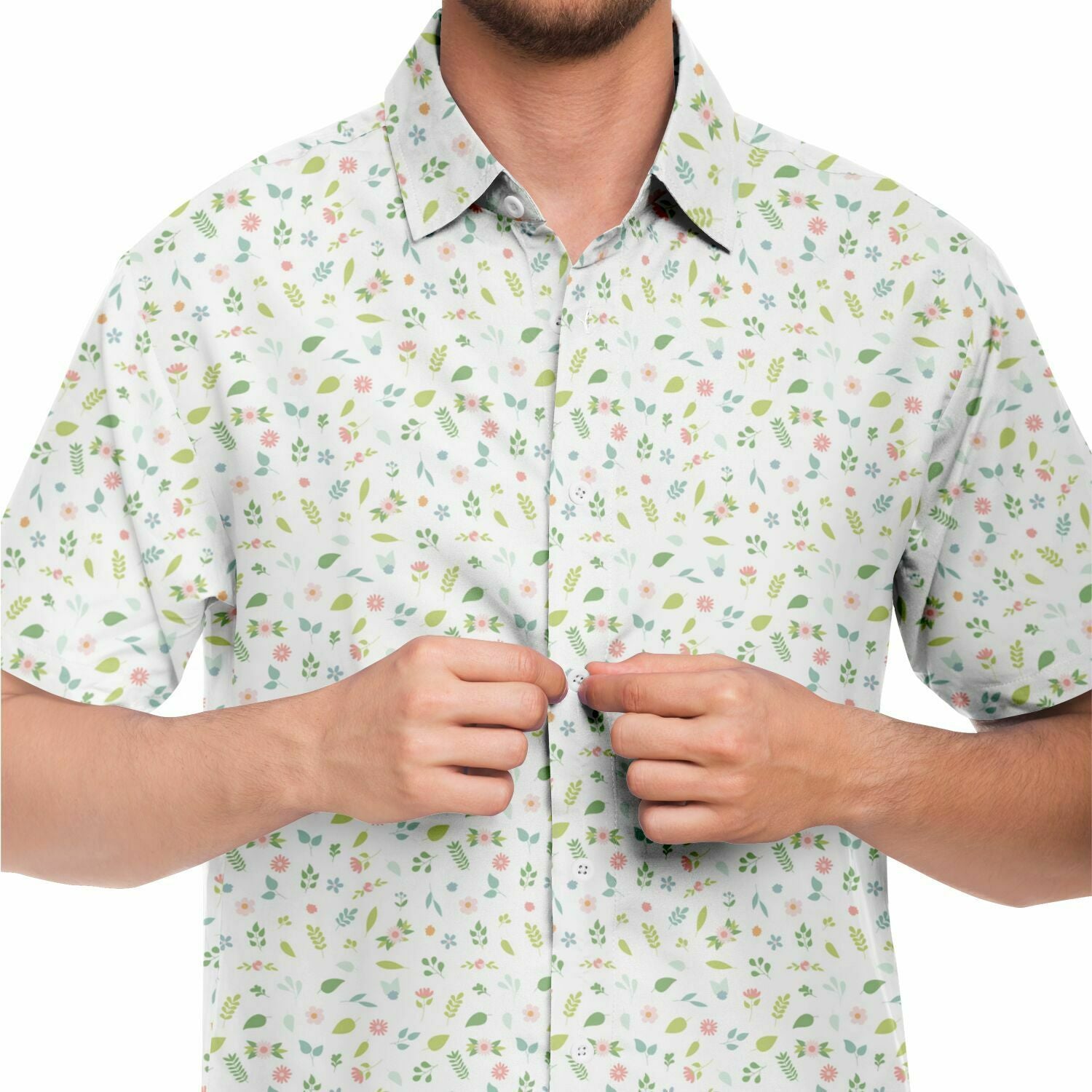 chemise homme printemps été à fleurs