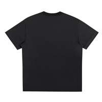 Dos uni du t-shirt oversized Sorona noir 240 g/m2, sans imprimé et à épaules tombantes
