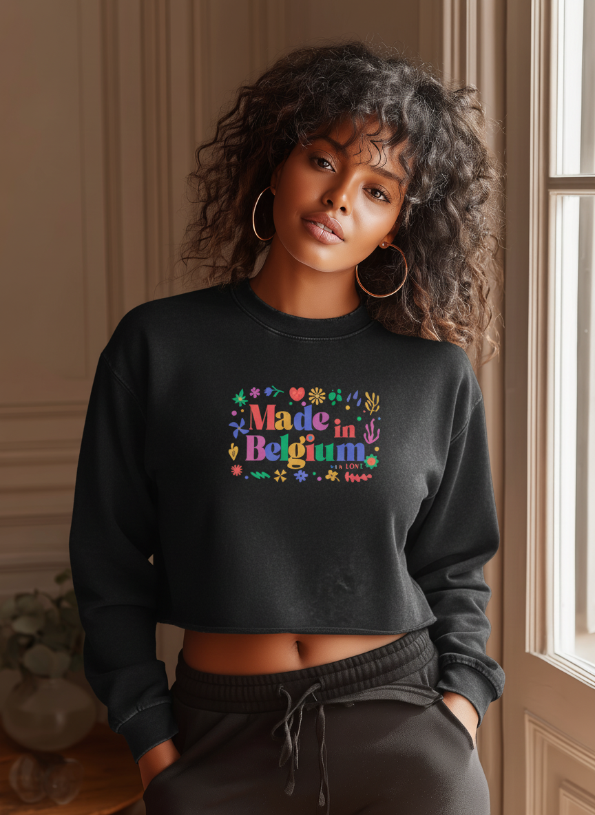 Pull Court femme - "MADE IN BELGIUM WITH LOVE"